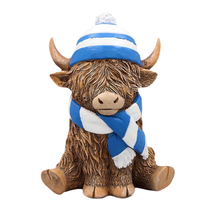 Rangers Scarf & Hat Footy Gers Highland Cow