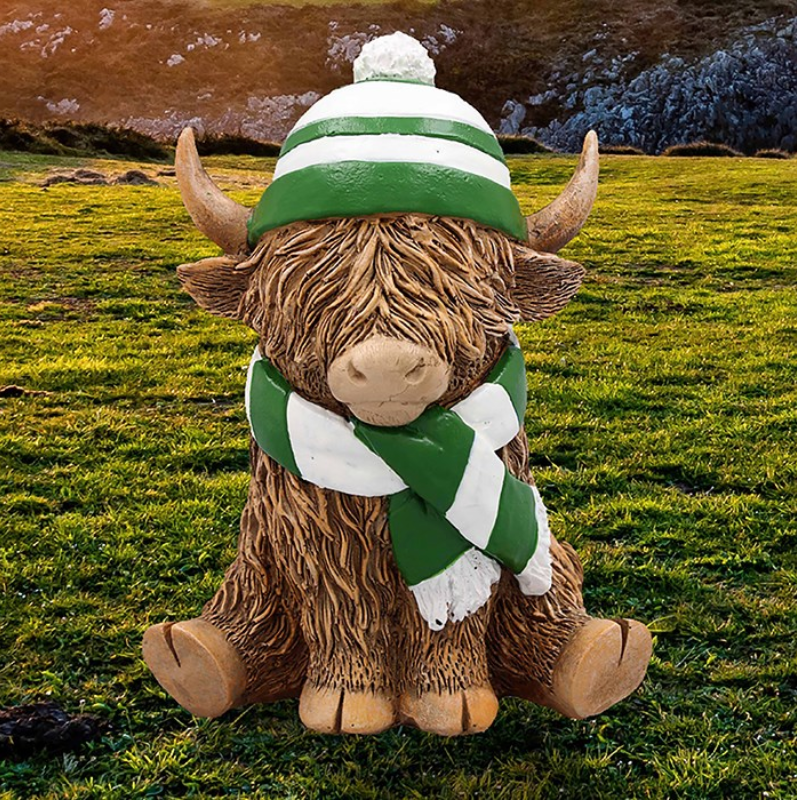 Celtic Scarf & Hat Footy Bhoys Highland Cow