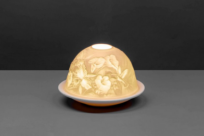 Small Dome Tealight Holder - Iris & Hummingbird