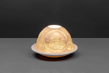 Small Dome Tealight Holder - Christmas Stories