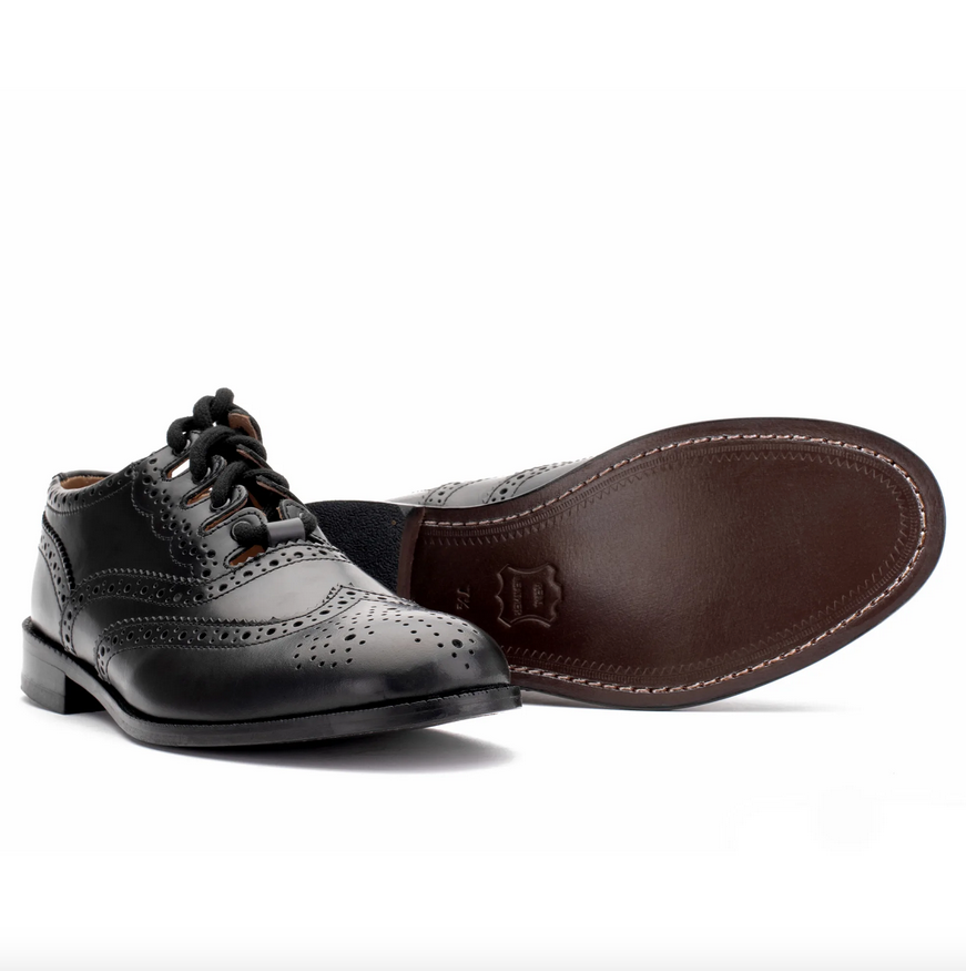 Traditional Black Ghillie Brogues