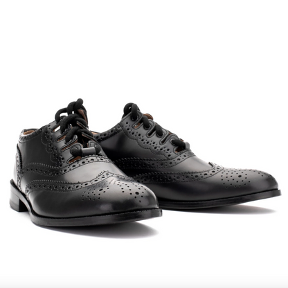 Traditional Black Ghillie Brogues