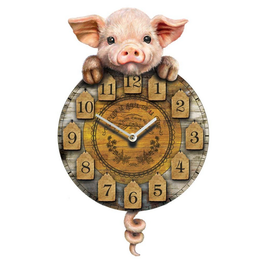 Pig Pendulum Clock