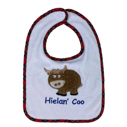 "Hielan' Coo" Baby Bib