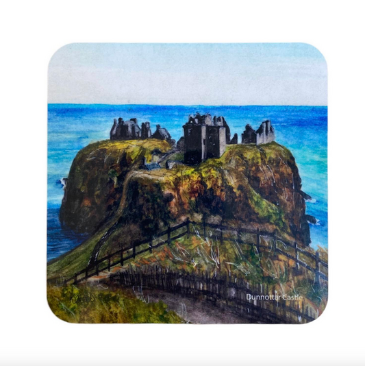 Watercolour Coaster - Dunnottar Castle