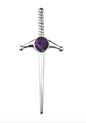 Purple Heathergem Sword Kilt Pin