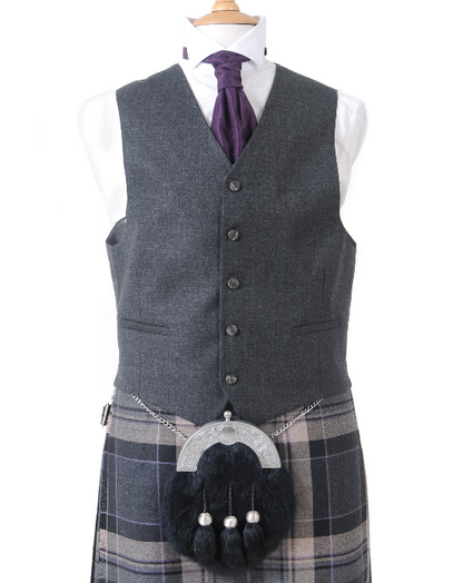 Charcoal Crail Highland Jacket & Waistcoat