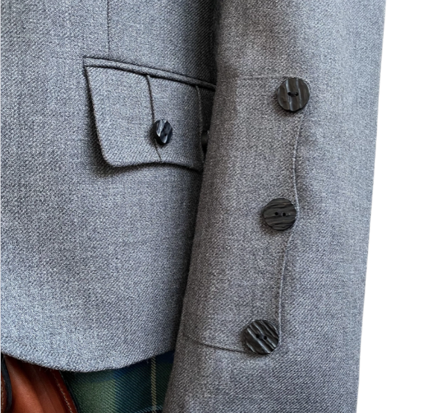 Graphite Crail Highland Jacket & Waistcoat