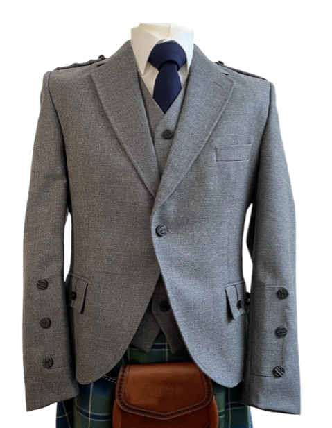 Graphite Crail Highland Jacket & Waistcoat