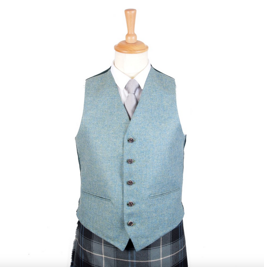 Lovat Blue Argyll Jacket and Waistcoat