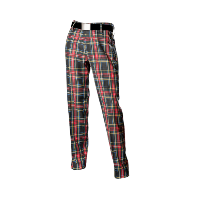 Men's Tartan Trousers - Black Stewart