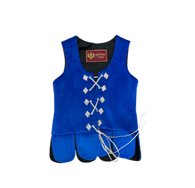 Aboyne Dance Waistcoat In Blue - Size 26