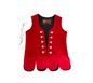 Aboyne Dance Waistcoat In Red - Size 30