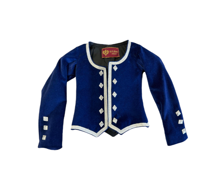 Highland Dance Jacket In Blue - Size 24