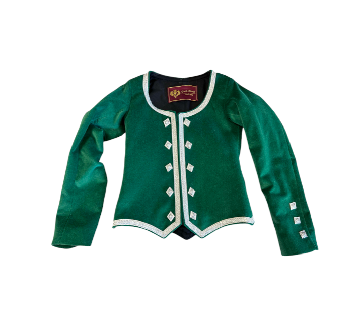 Highland Dance Jacket In Green - Size 26