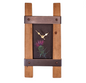 Slate Thistle Whisky Barrel Stave Wall Clock