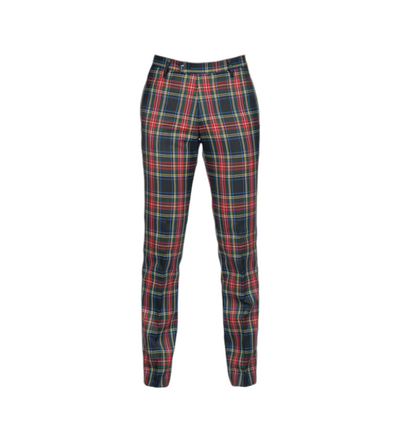 Men's Tartan Trousers - Black Stewart