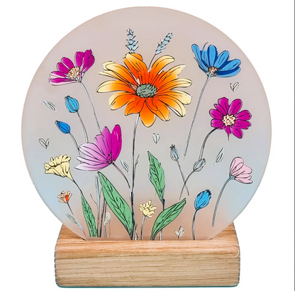 Wildflower Round Candle Holder