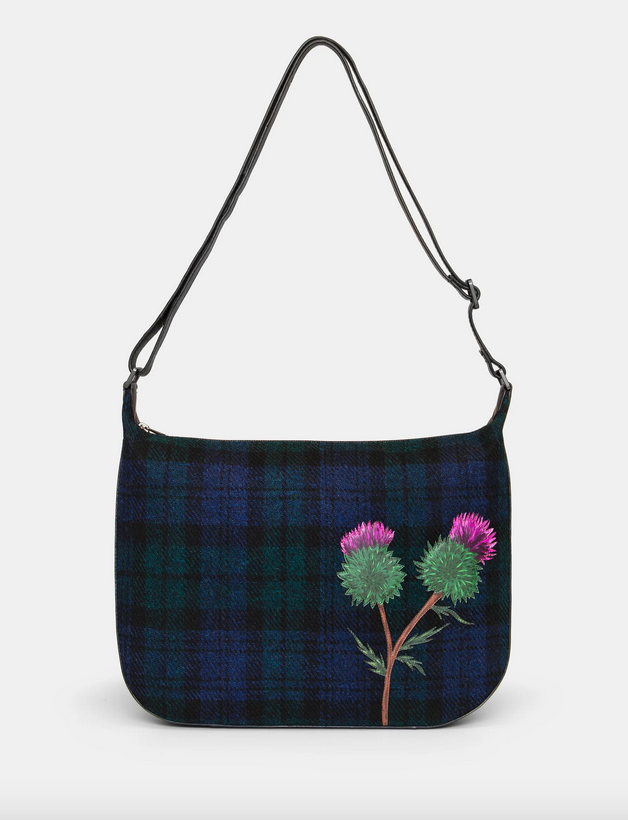 Scottish Thistle Hobo Handbag