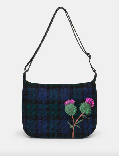 Scottish Thistle Hobo Handbag