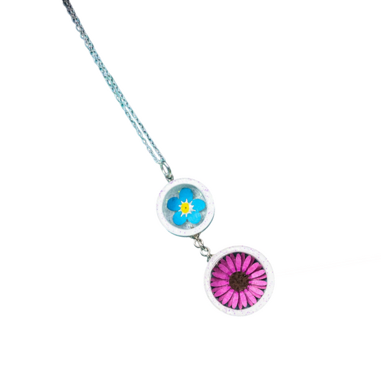 Double Floral Pendant