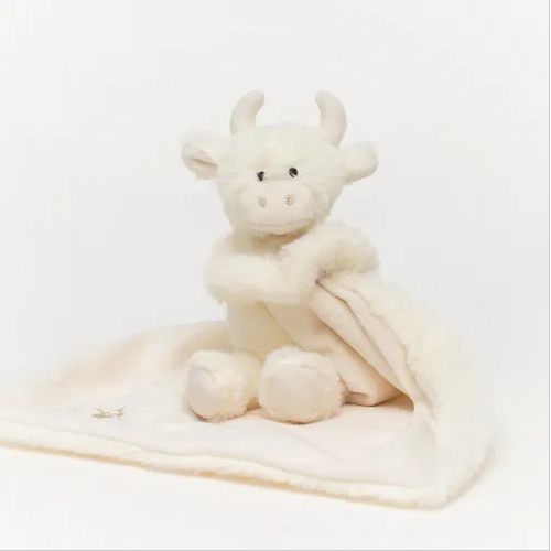 Cream Highland Coo Toy Soother