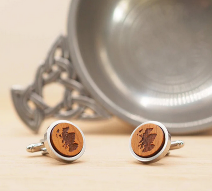 Scotland Wooden Cufflinks