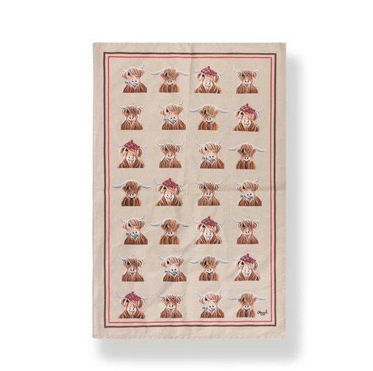 McMoo Family Tea Towel