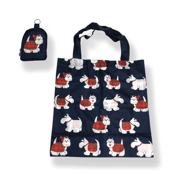 Tartan Terrier Shopping Bag