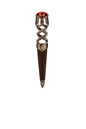 Brushed Antique Serpent Safety Sgian Dubh