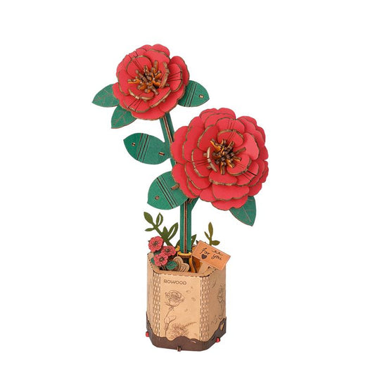 Red Camellia Pot Model Kit