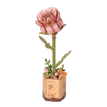 Pink Rose Pot Model Kit