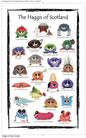 The Haggis Of Scotland Tea Towel - Quirky Scottish Illiustrated Tea Towel