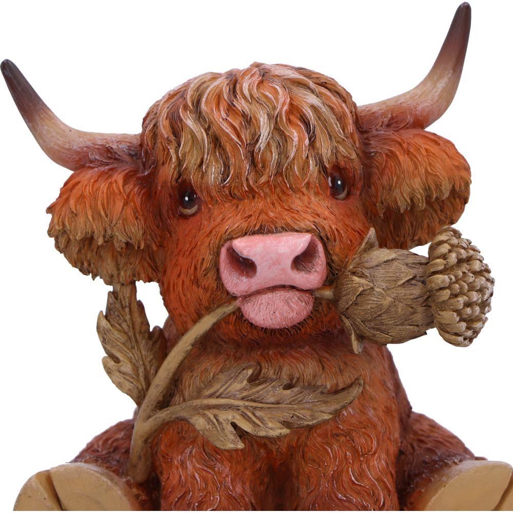 Highland Thistle Cow Ornament