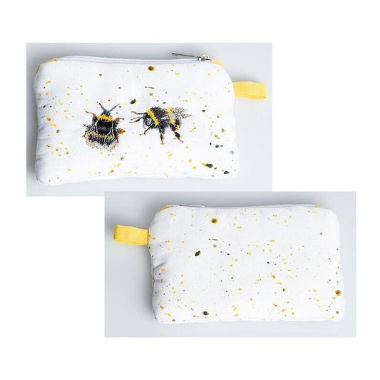 Busy Bumble Bee Organic Cotton Zip Top Purse