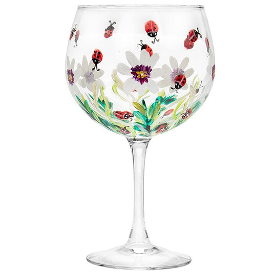 Ladybird Flower Gin Glass