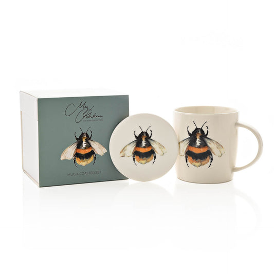 Bumble Bee Ceramic Mug Coaster Set