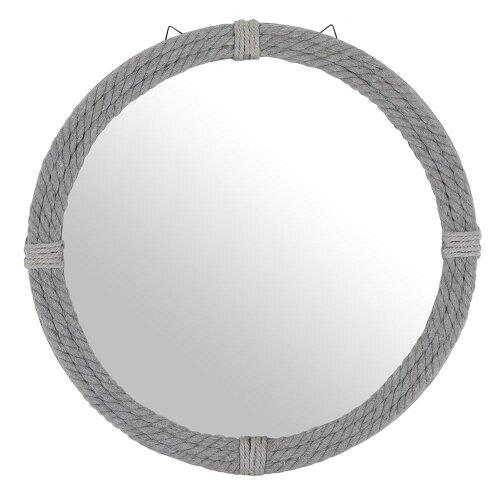 Grey Rope Wall Mirror