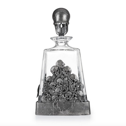 Skull Glass Pyramid Whisky Decanter