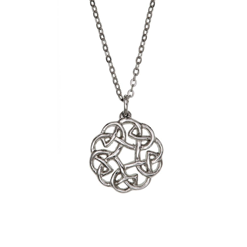 Interlace Pewter Necklace