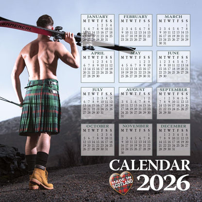 Men In Kilts Compact Calendar 2025