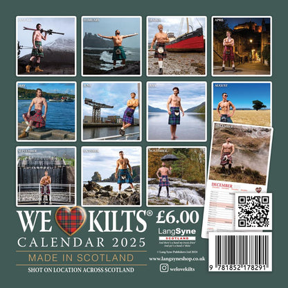 Men In Kilts Compact Calendar 2025