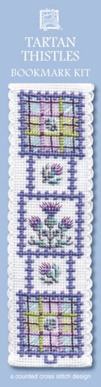 Tartan Thistles Bookmark Cross Stitch Kit