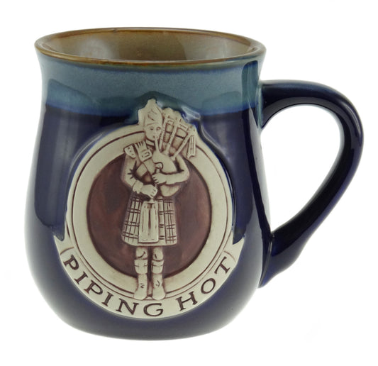 Stoneware Scottish Piper Mug - 2 colours