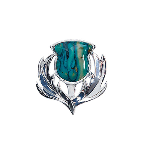 Heathergems Brora Thistle Brooch