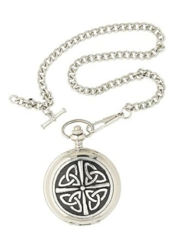 Triquetra Celtic Knot Mechanical Pocket Watch