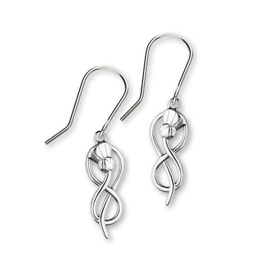 Thistle Sterling Silver Dangle Earrings