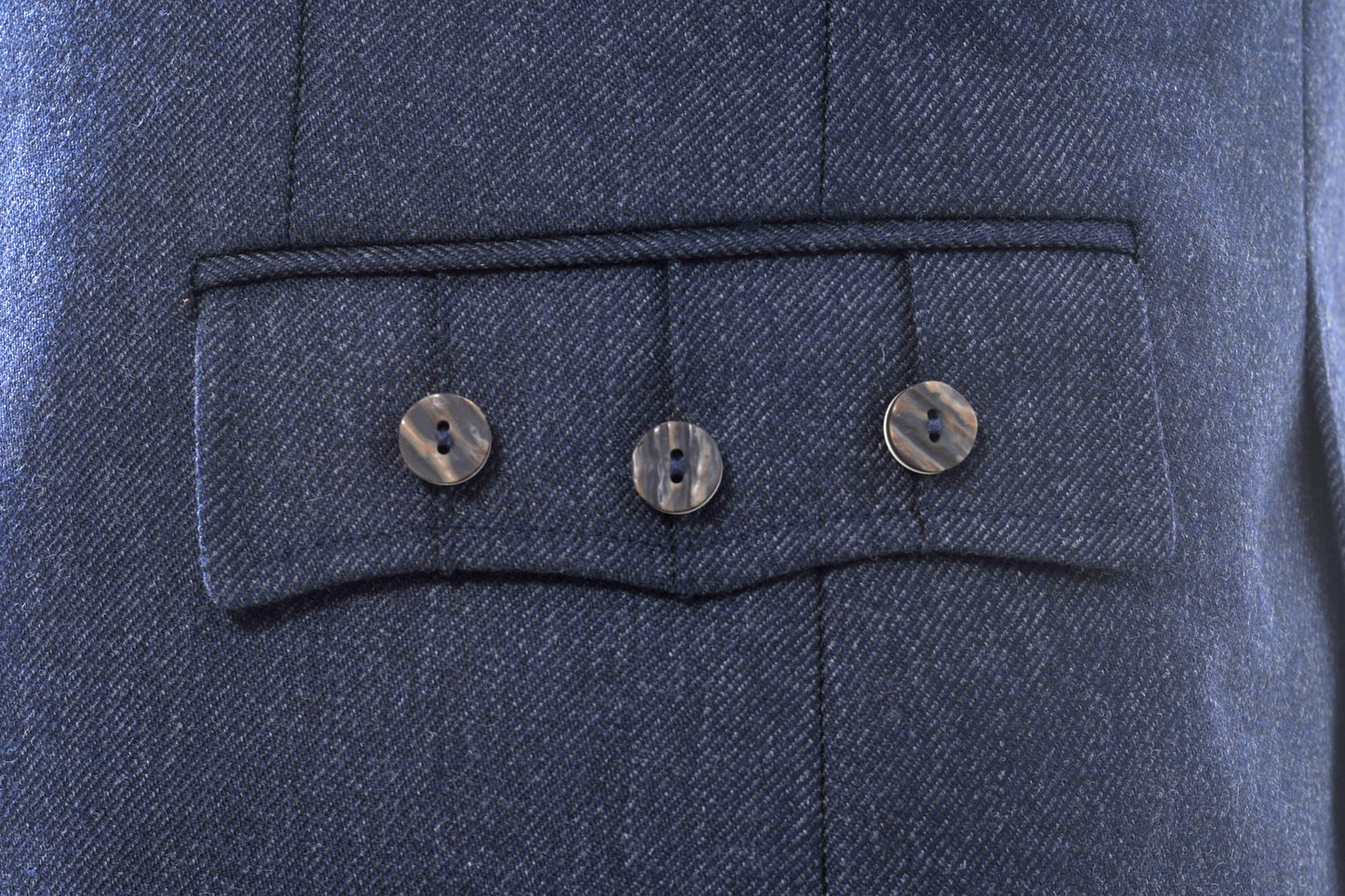 Crail Highland Jacket & Waistcoat in Midnight Blue Arrochar Tweed - Short