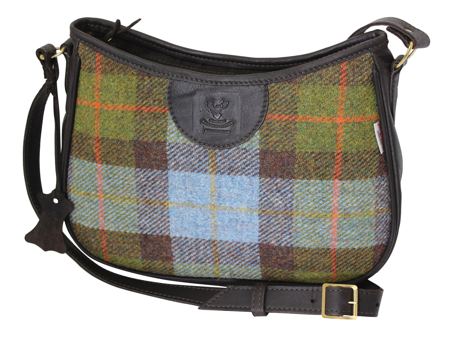 Deerskin Leather MacLeod Tartan Shoulder Bag