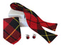 Wallace Tartan Bow Tie, Pocket Square & Cufflink Set